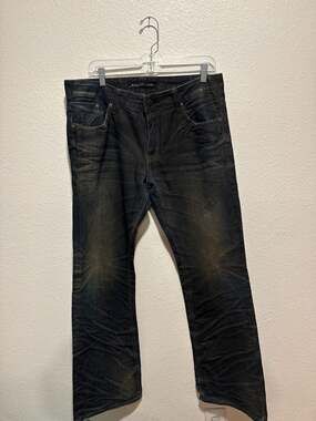 Mosquito Jeans Dark Wash Distressed Denim Jeans Size 34